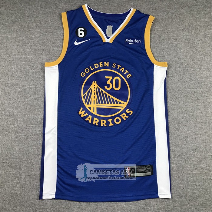 Camiseta Golden State Warriors Stephen Curry NO 30 Icon 2022-23 Azul